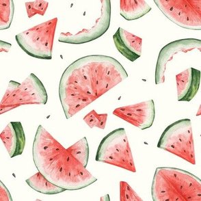 Watermelon Bites Watercolor