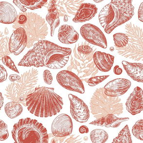 Red seashells