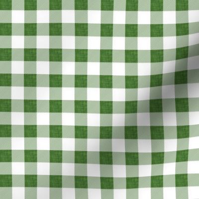 1/2" moss linen no. 1 buffalo check