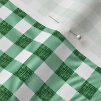 1/2" tourmaline linen buffalo check