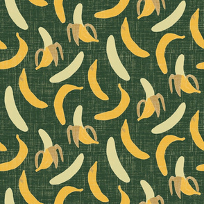 bananas - rustic - military green