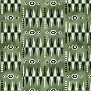 Backgammon in green