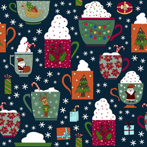 Frothy Christmas Mugs