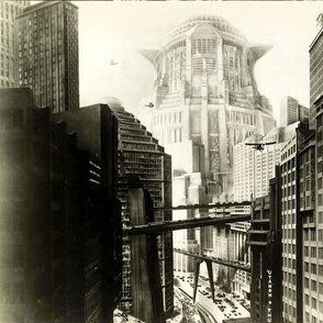 105-3 Scene from Fritz Lang's classic 1927 silent film, Metropolis