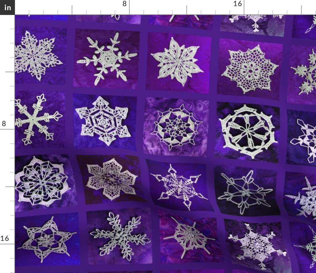 Snowcatcher Snowflakes purple