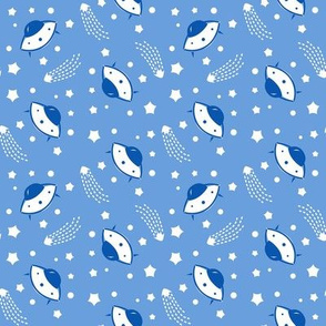 Vintage Flying Saucer Blue - Small