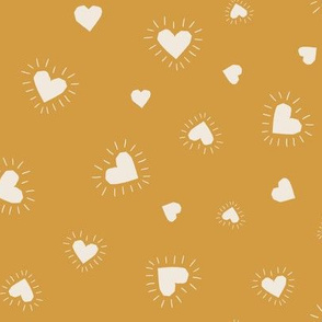 Valentines Day fabric boys yellow heart sunshine-13