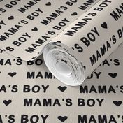 Valentines Day fabric mama's boy text