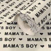 Valentines Day fabric mama's boy text