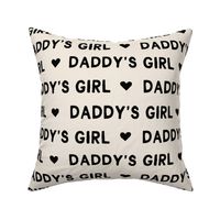 Valentines Day fabric daddy's girl text