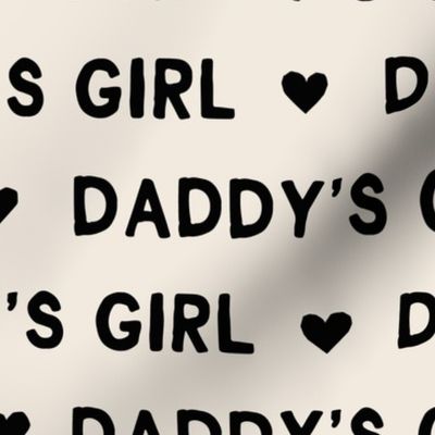 Valentines Day fabric daddy's girl text