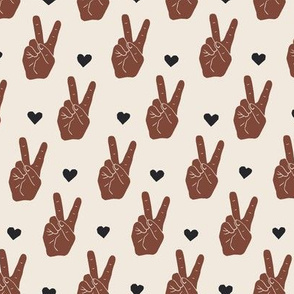 valentines day black lives matter fabric peace out black hearts