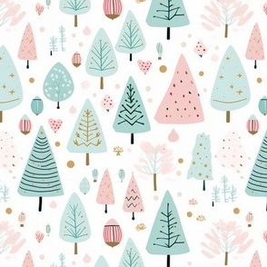 Cute Pastel Christmas tree 