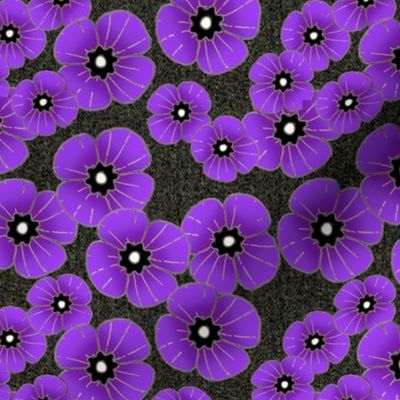 Lest we forget poppy animal purple