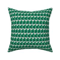 Swans - Textured - Emerald - Small