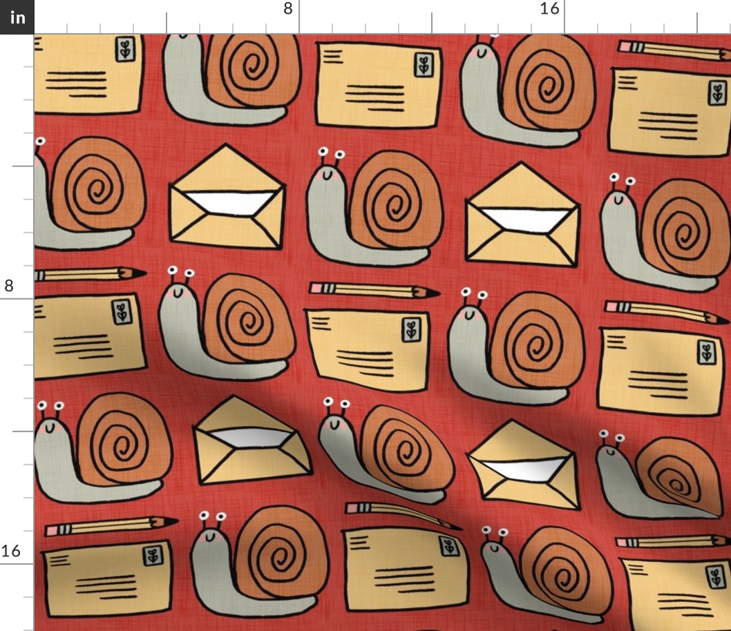 Snail Mail Pen Pals (Large Scale) red