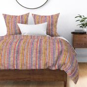 Colorful Rustic Stripes in Pink, Yellow and Purple - large