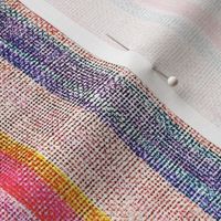 Colorful Rustic Stripes in Pink, Yellow and Purple - large