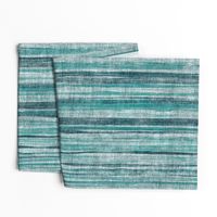 Textured Stripes in Teal Green and Grey - large