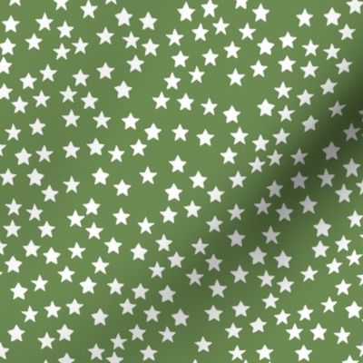 Little boho messy stars happy holidays and christmas universe nursery design olive green white 