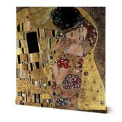 Gustav Klimt's The Kiss (Detail) 1908