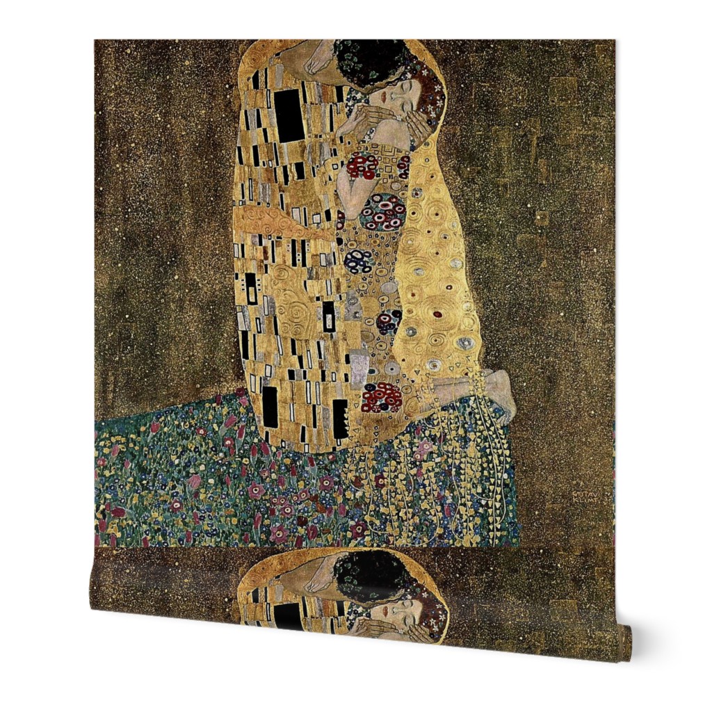 Gustav Klimt's The Kiss 1908