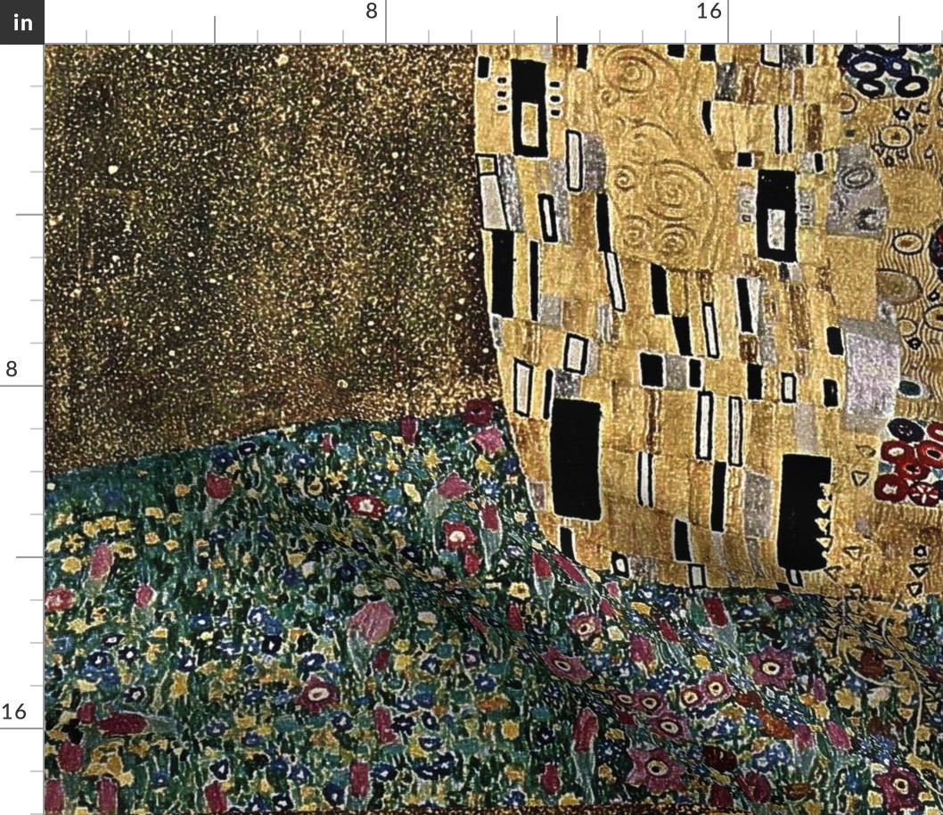Gustav Klimt's The Kiss 1908