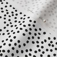 Christmas confetti white snow spots and dots abstract minimalist boho texture monochrome black and white