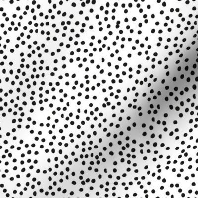 Christmas confetti white snow spots and dots abstract minimalist boho texture monochrome black and white