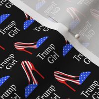 Trump Girl High Heels American Flag Colors Ladies Gifts USA