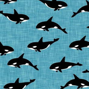 orca - killer whales - blue - LAD20