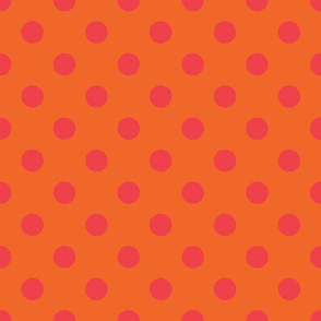 Polka Dots dark orange/dark coral