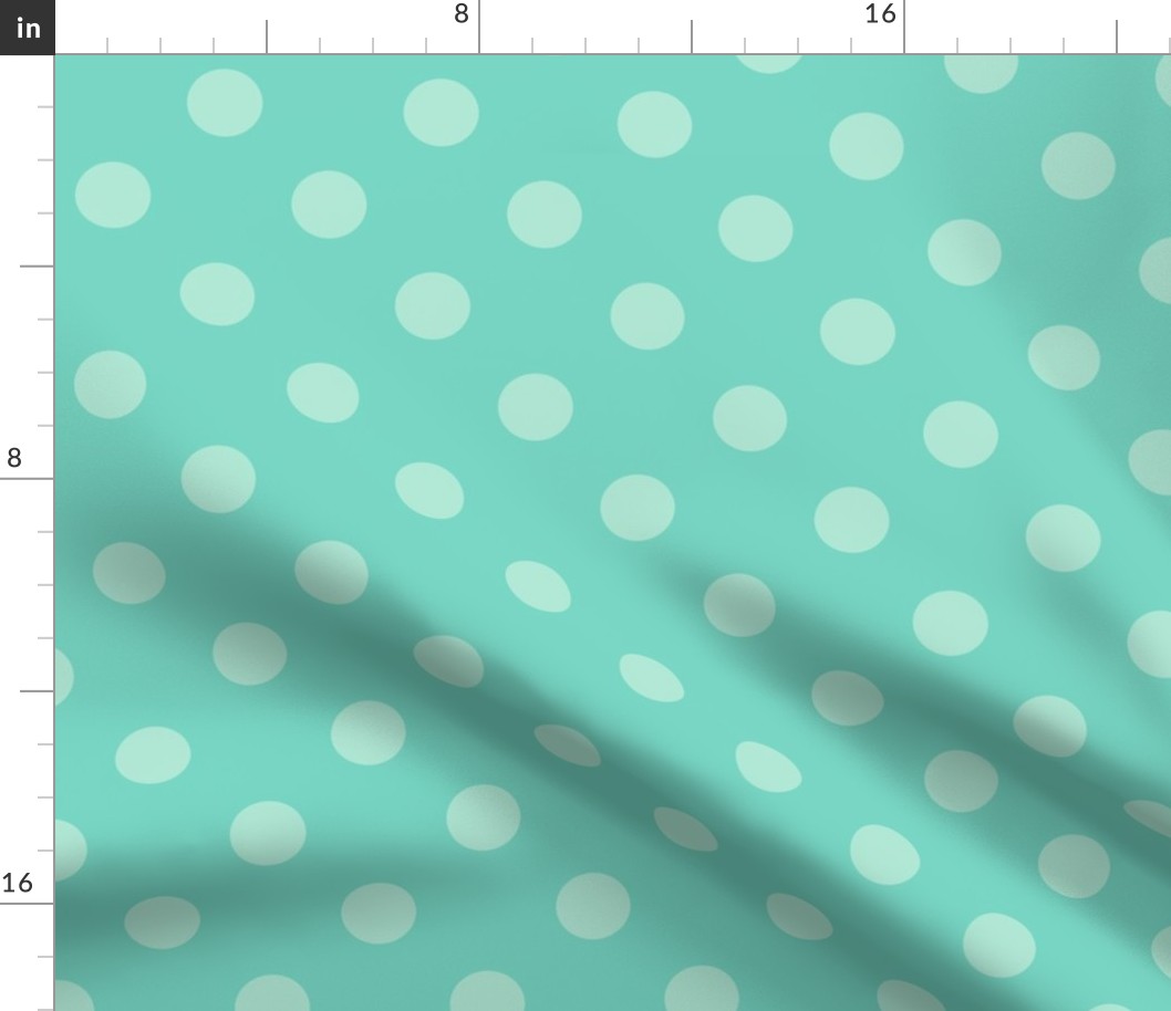 Polka Dots dark teal/light teal