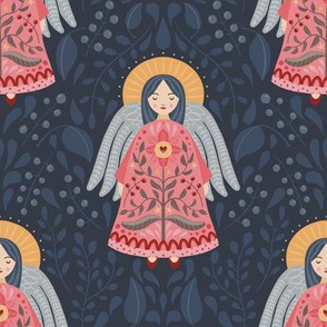 Folk Art Angel Pattern