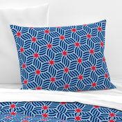 Starfish Geometric Studies Red White Blue