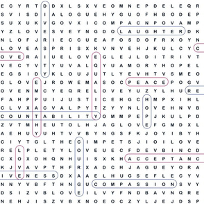 Words for a Better World- Word Search