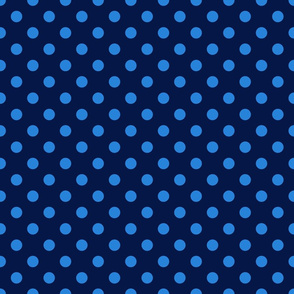 Small Polka Dots navy blue/forgetmenot blue