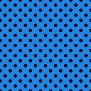 Small Polka Dots forgetmenot blue/navy blue