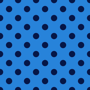 Polka Dots forgetmenot blue/navy blue