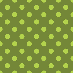 Polka Dots dark green/light gr
