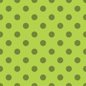 Polka Dots light green/dark green