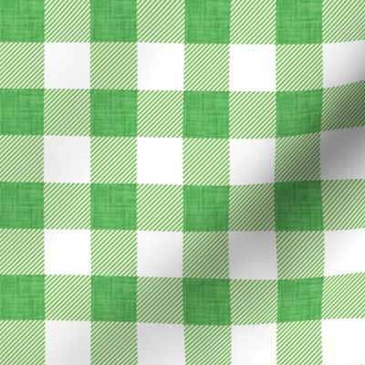 1" green linen no. 1 buffalo check