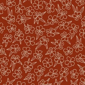 Ditsy Floral_Rust