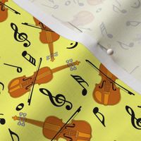 ViolinsMusic Notes Yellow Background