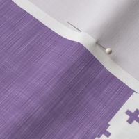 Grandma//Western/Aztec - Purple&Turq - Wholecloth Cheater Quilt