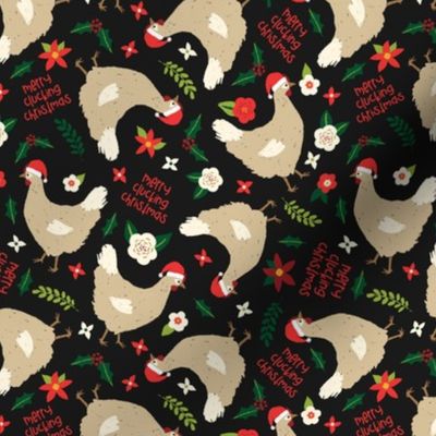 Merry Clucking Christmas on Midnight-small scale
