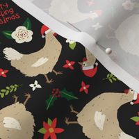 Merry Clucking Christmas on Midnight-small scale