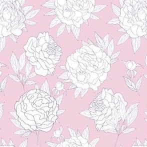 Peony Allover pink