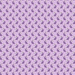 (micro scale) Valentines Unicorn - Valentine's Day - purple w/ hearts - LAD20BS