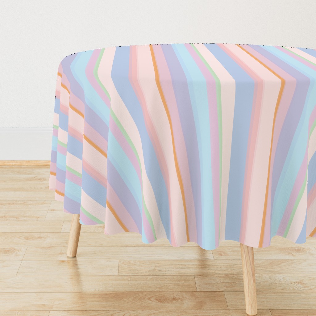 Pale Pastel Ethereal Dawn / Dusk Stripes